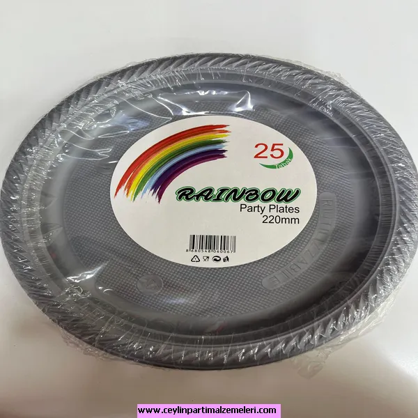 Plastik Tabak Gümüş